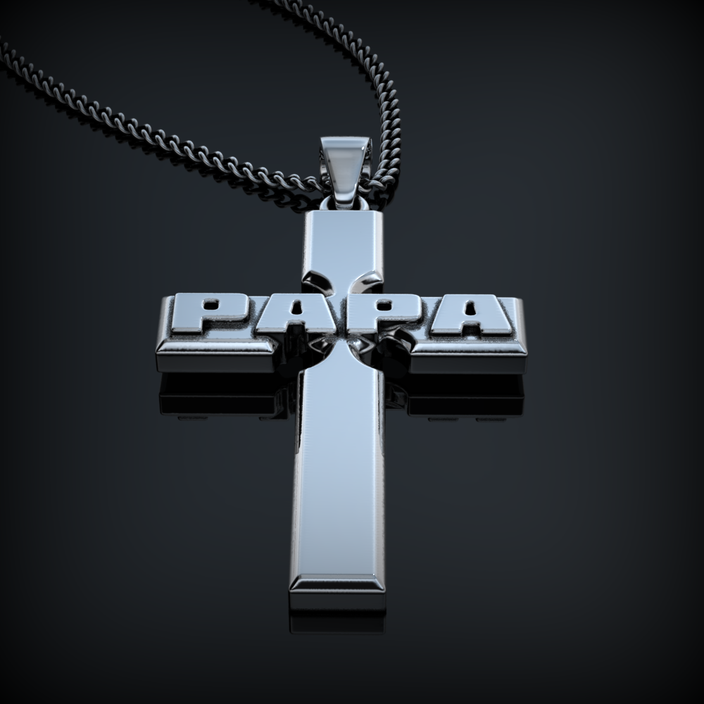 Papa Cross Necklace