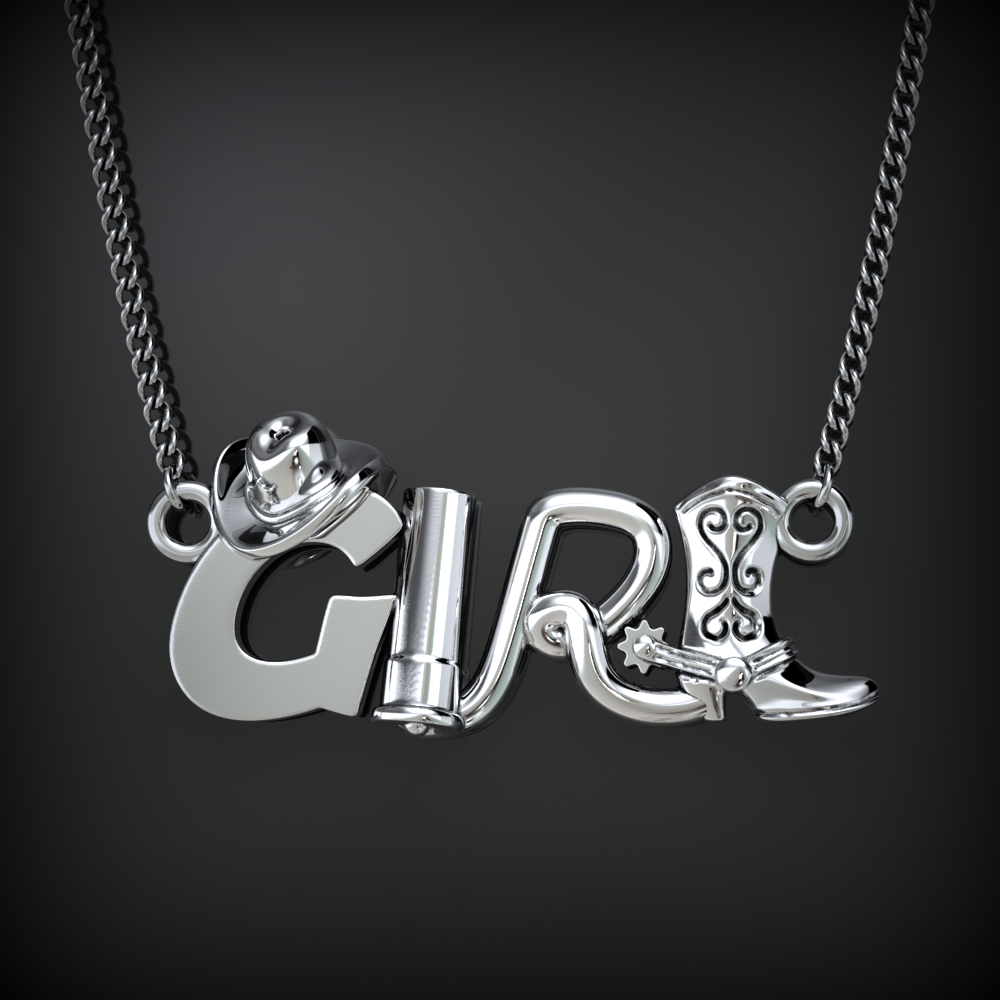 Love Your Girl Necklace Gift