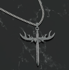 Antler Cross Pendant