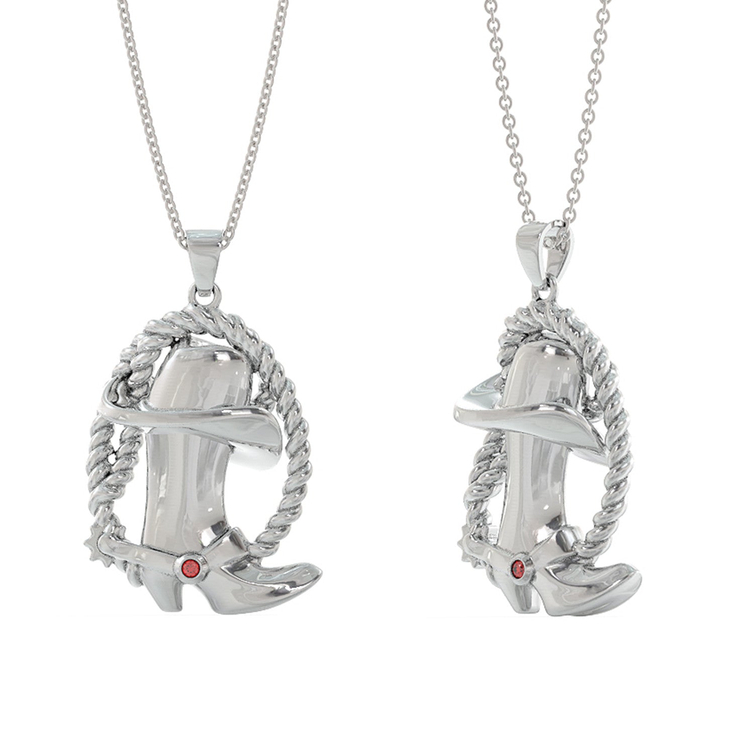 Cowgirl Pendant Necklace