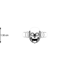 Skull Birthstone Ring