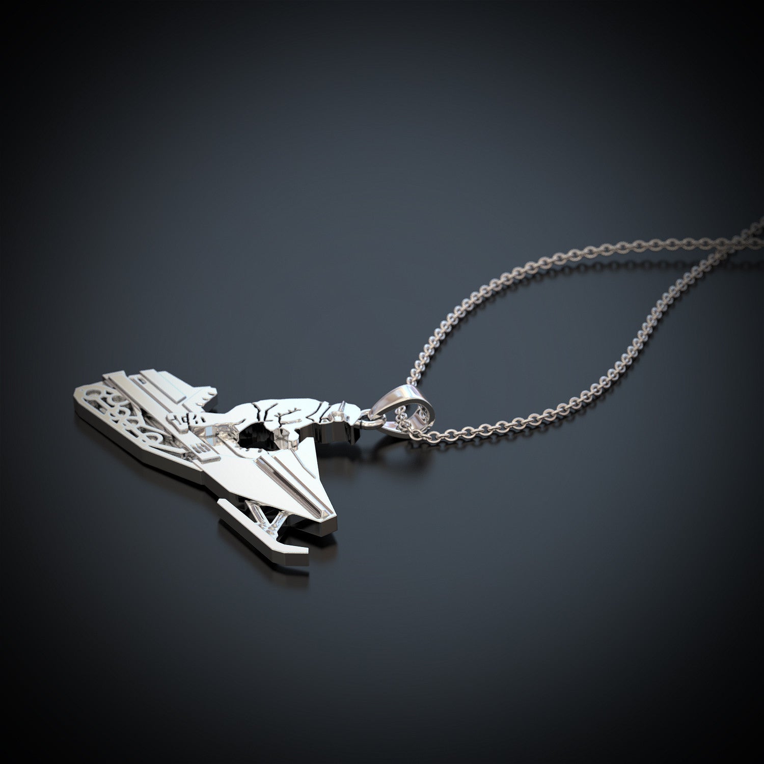 Snowmobile Jump Necklace