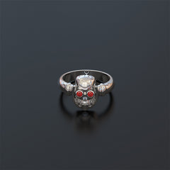 Skull Birthstone Ring