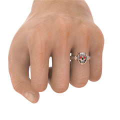 Skull Birthstone Ring