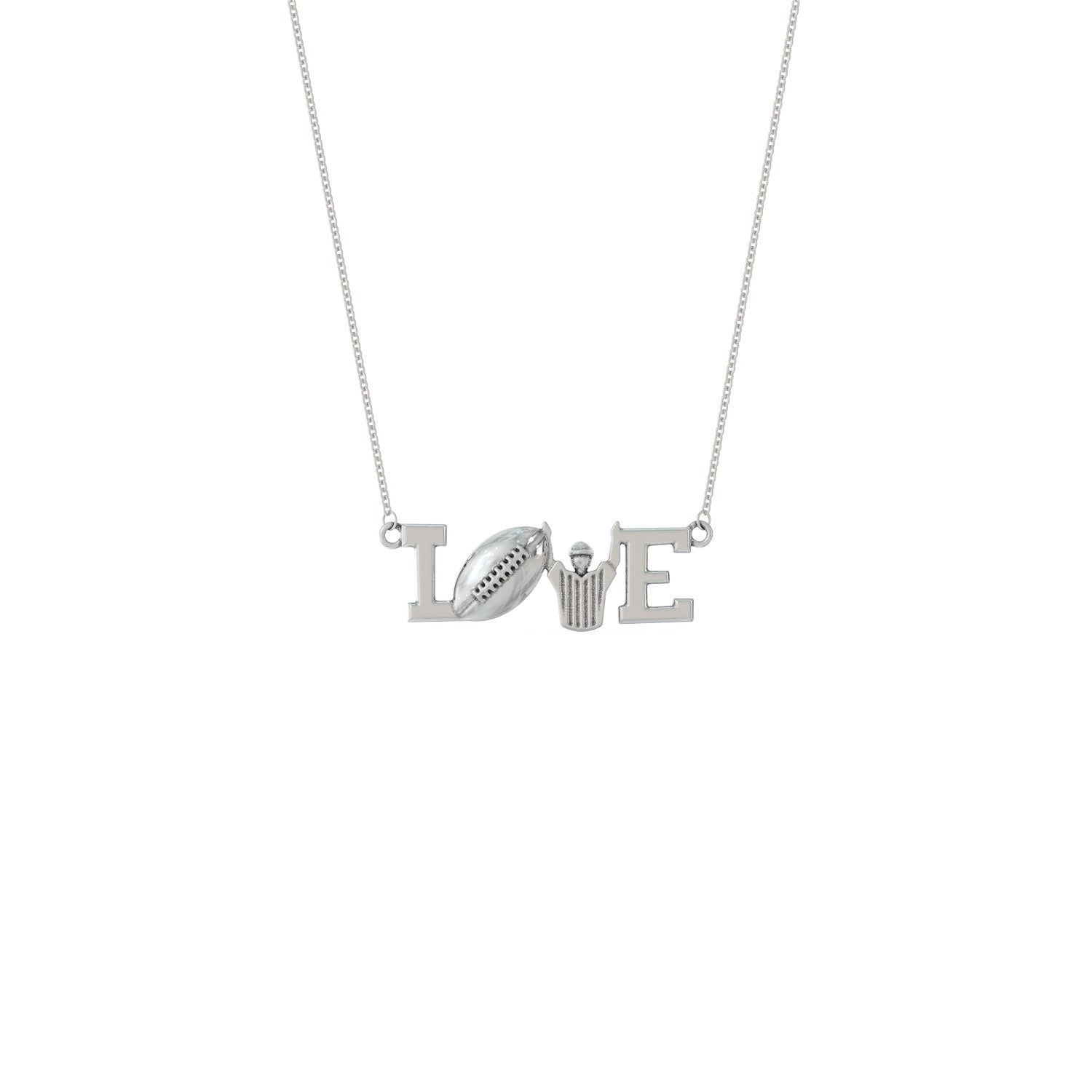 Love Football Necklace