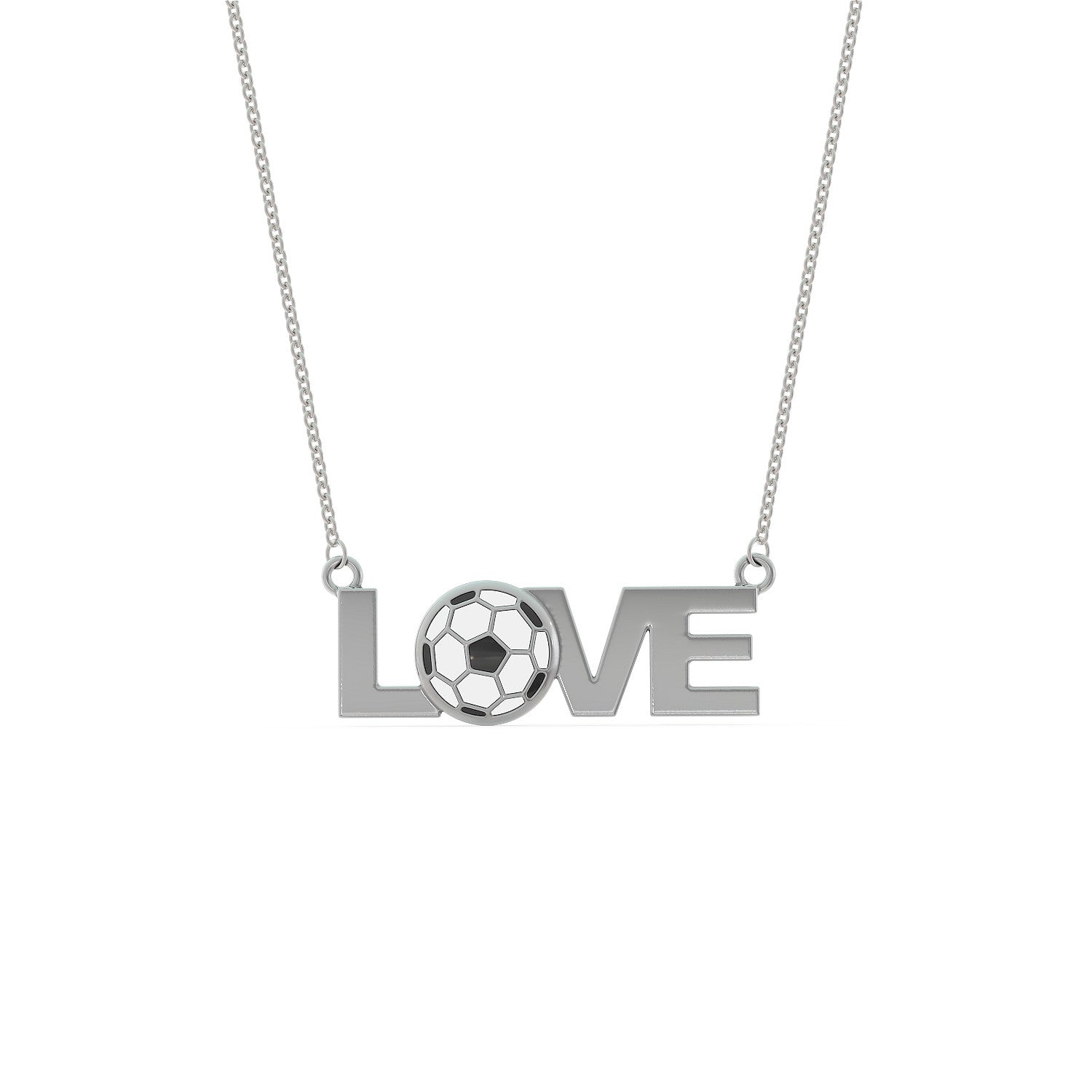 Love Soccer Necklace