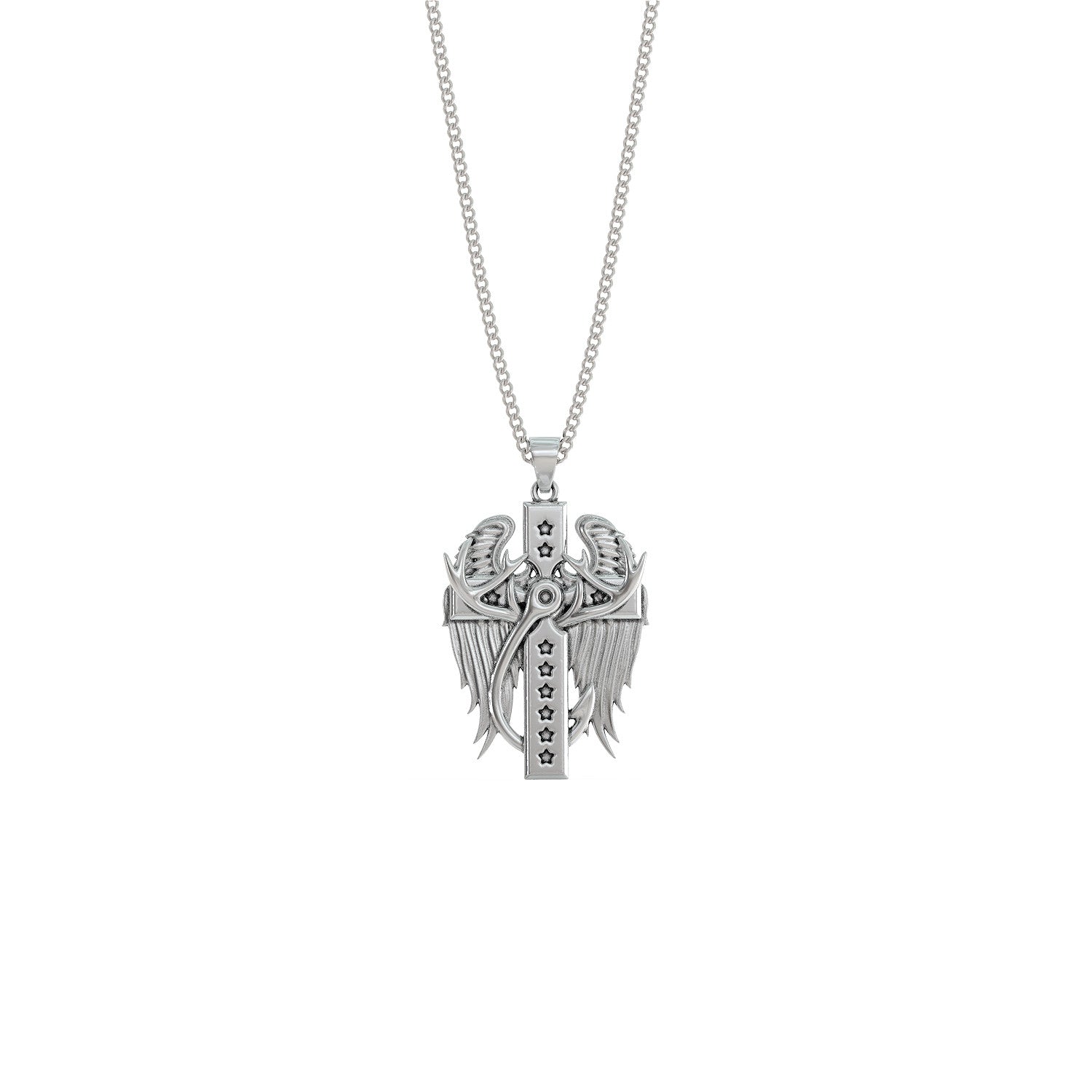 Camo Angel Pendant Necklace