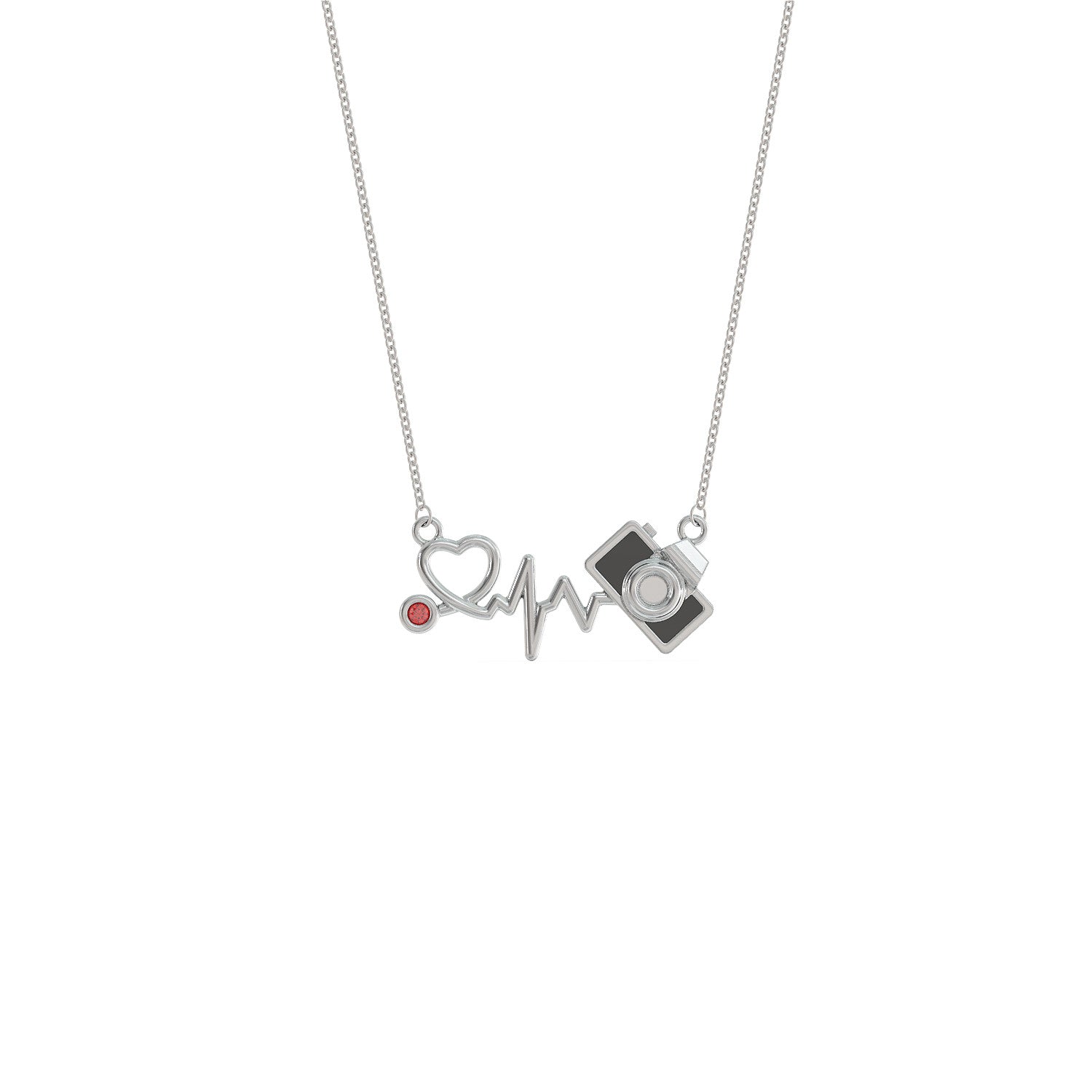My Heart Beats for Photography | Birthstone Pedant