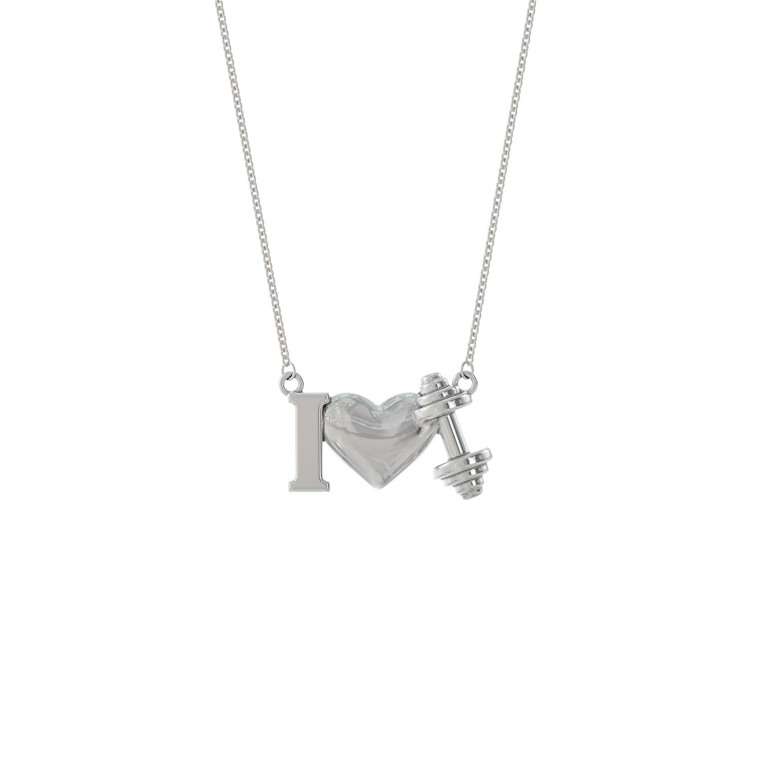 Love Weightlifting Necklace
