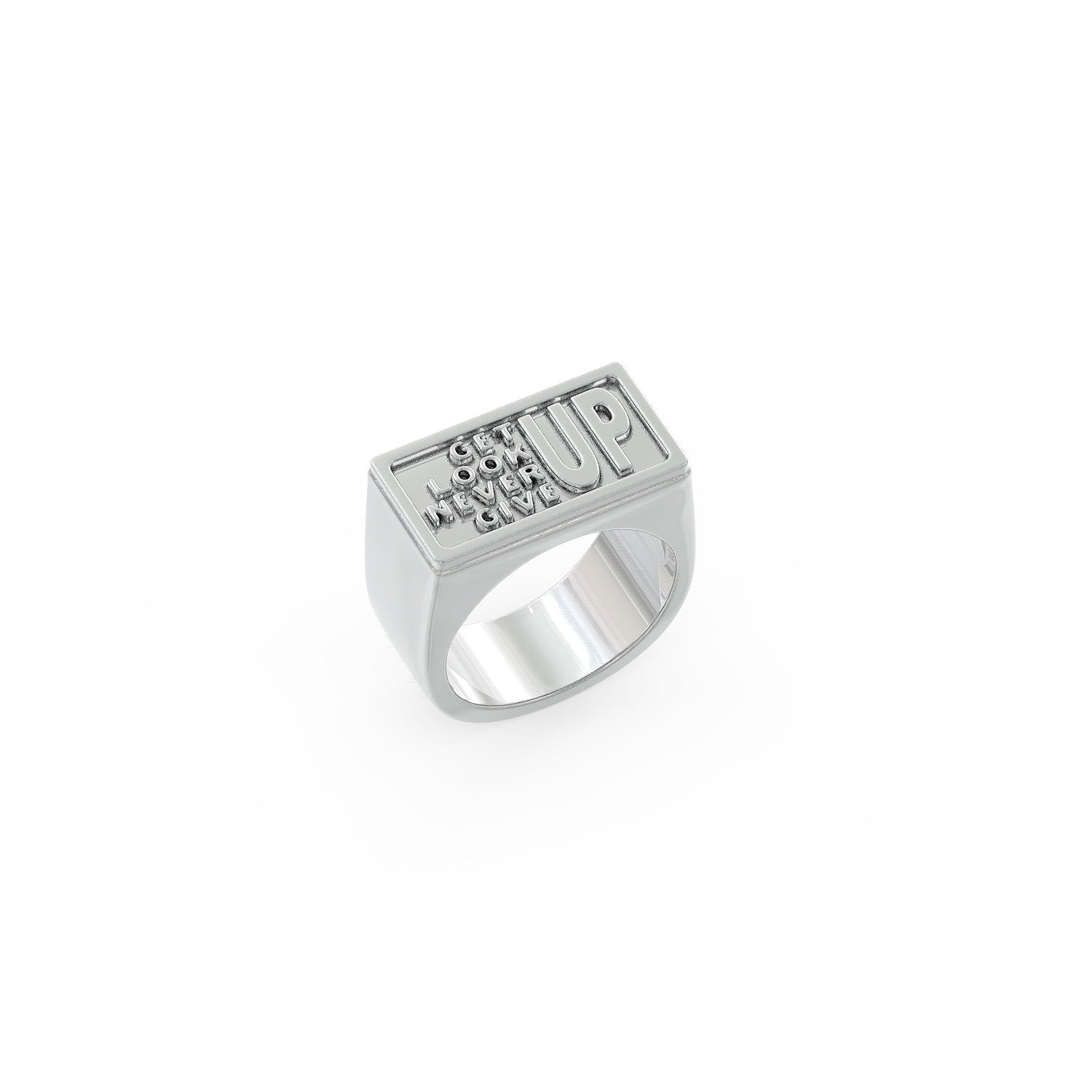 Get Up, Look Up and Never Give Up Ring
