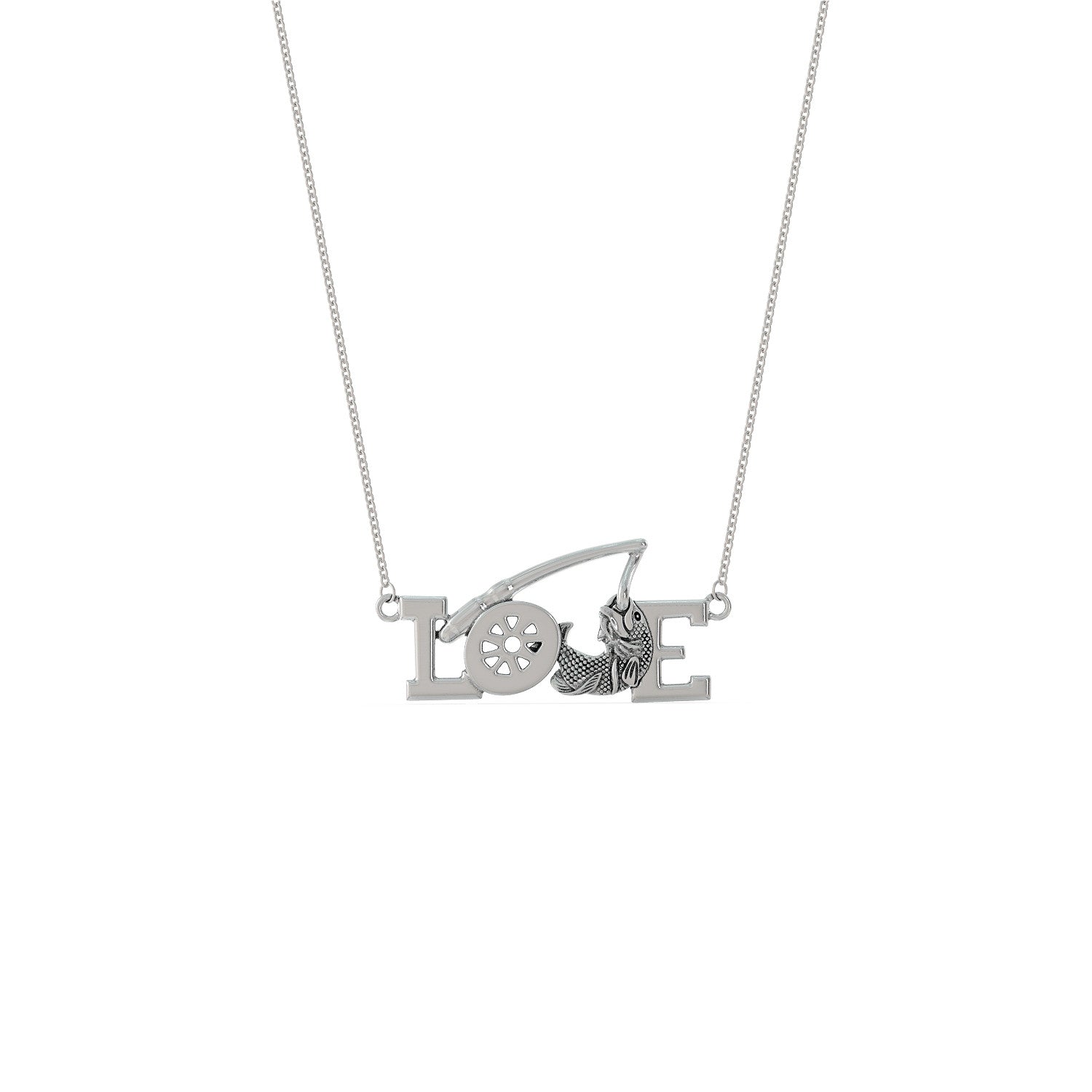 Love Fishing Necklace