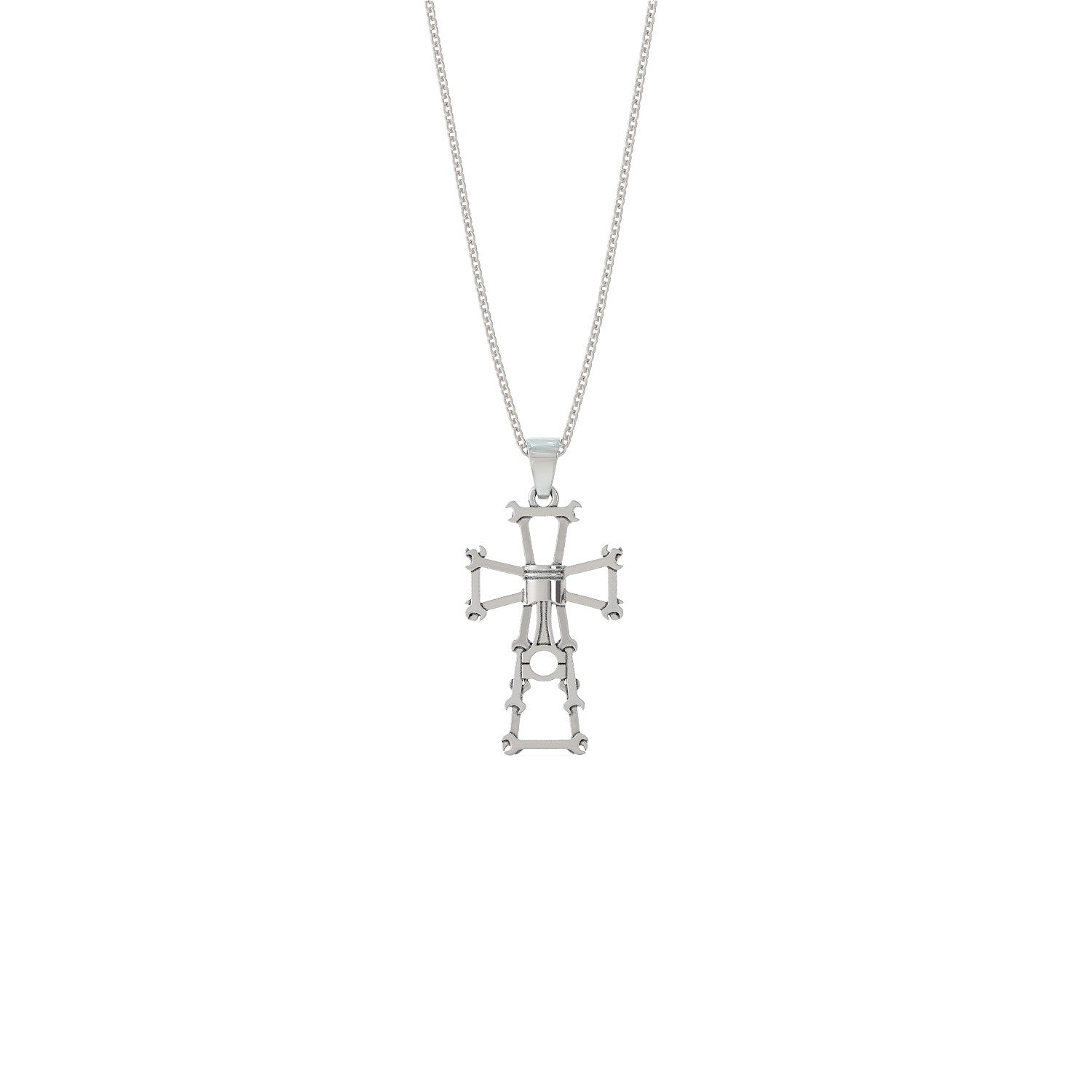 Piston Cross Necklace