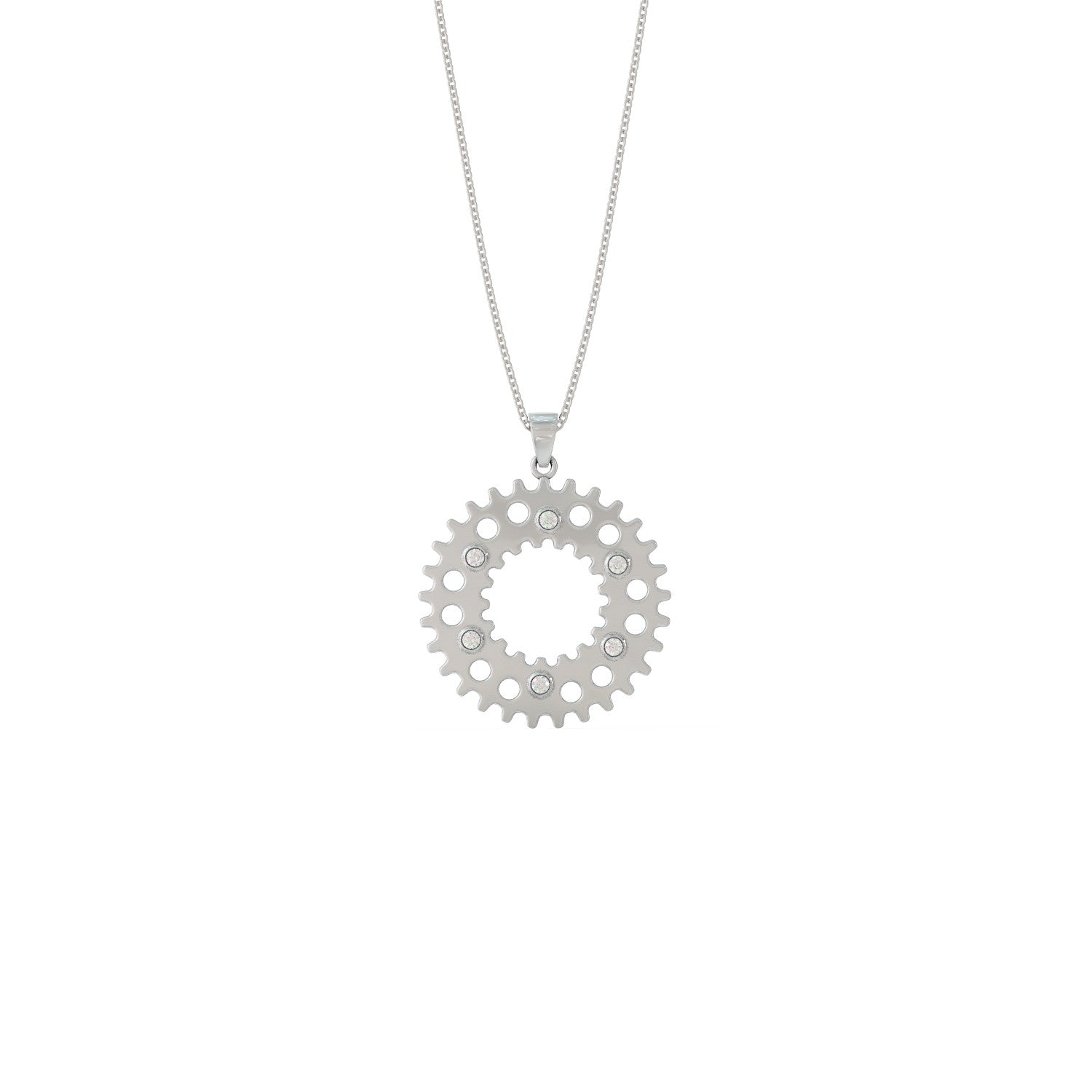 Motorcycle sprocket necklace