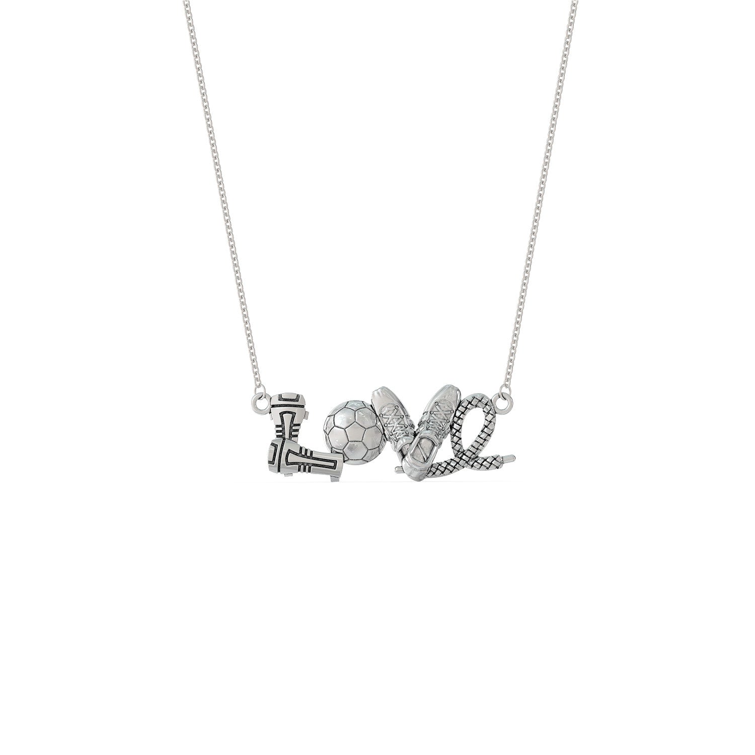 Love Soccer Necklace