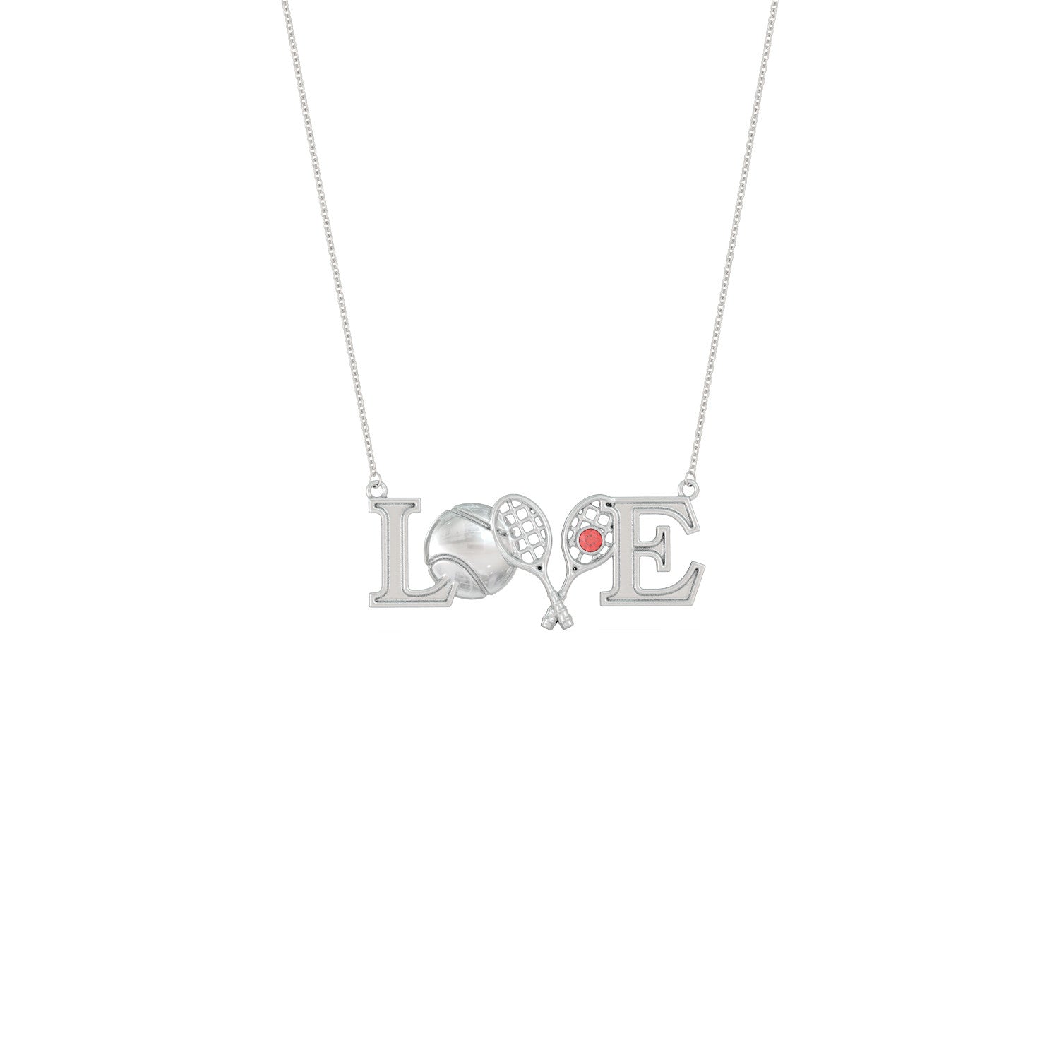 Love Tennis Necklace