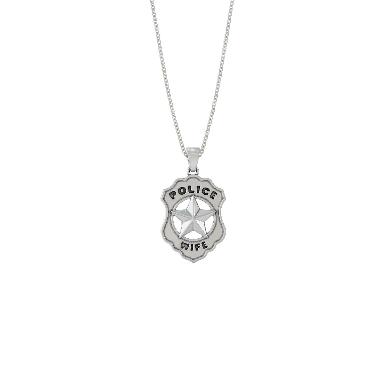 Police Wife Pendant Necklace