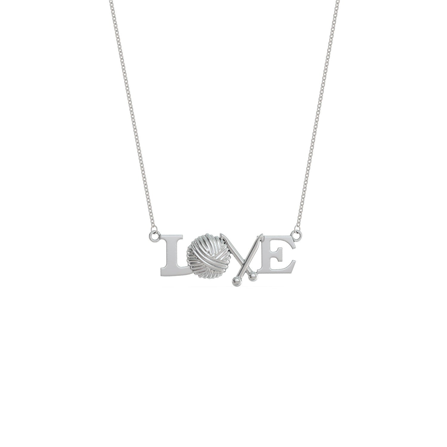 Crocheting Love Pendant Necklace