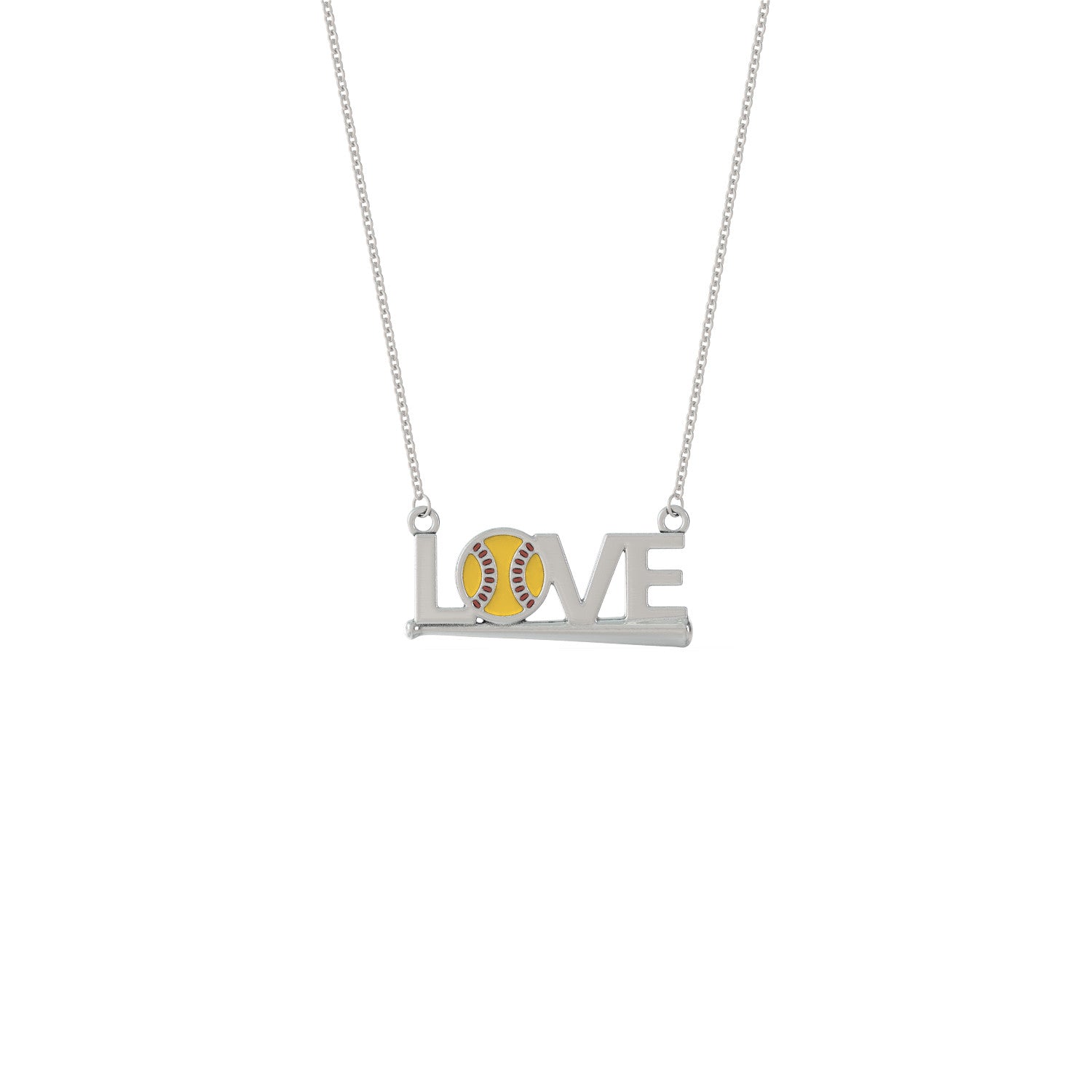 Love Softball Necklace