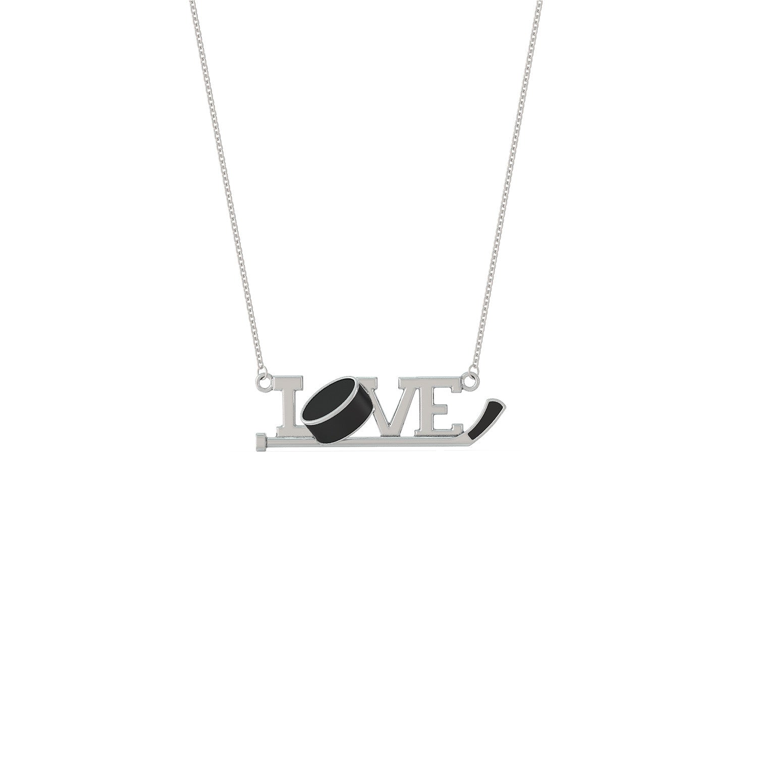Love Hockey Necklace