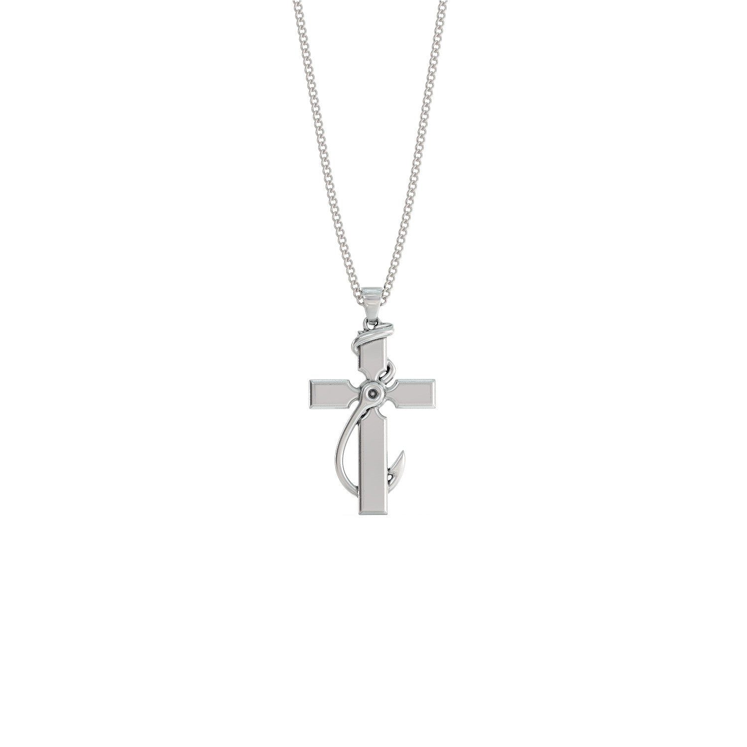 Faith &amp; Fishing Pendant Necklace