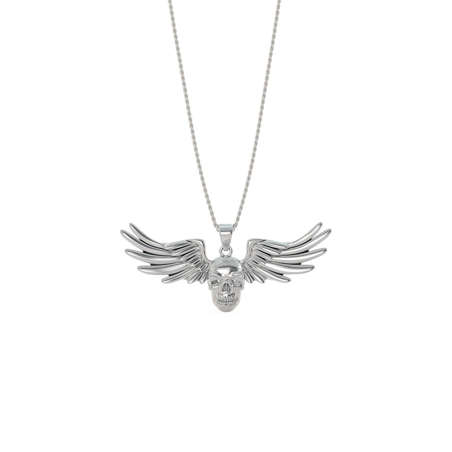 Eagle Wings Skull Necklace
