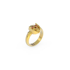 Skull Birthstone Ring