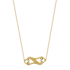 Two Hearts Connected Necklace