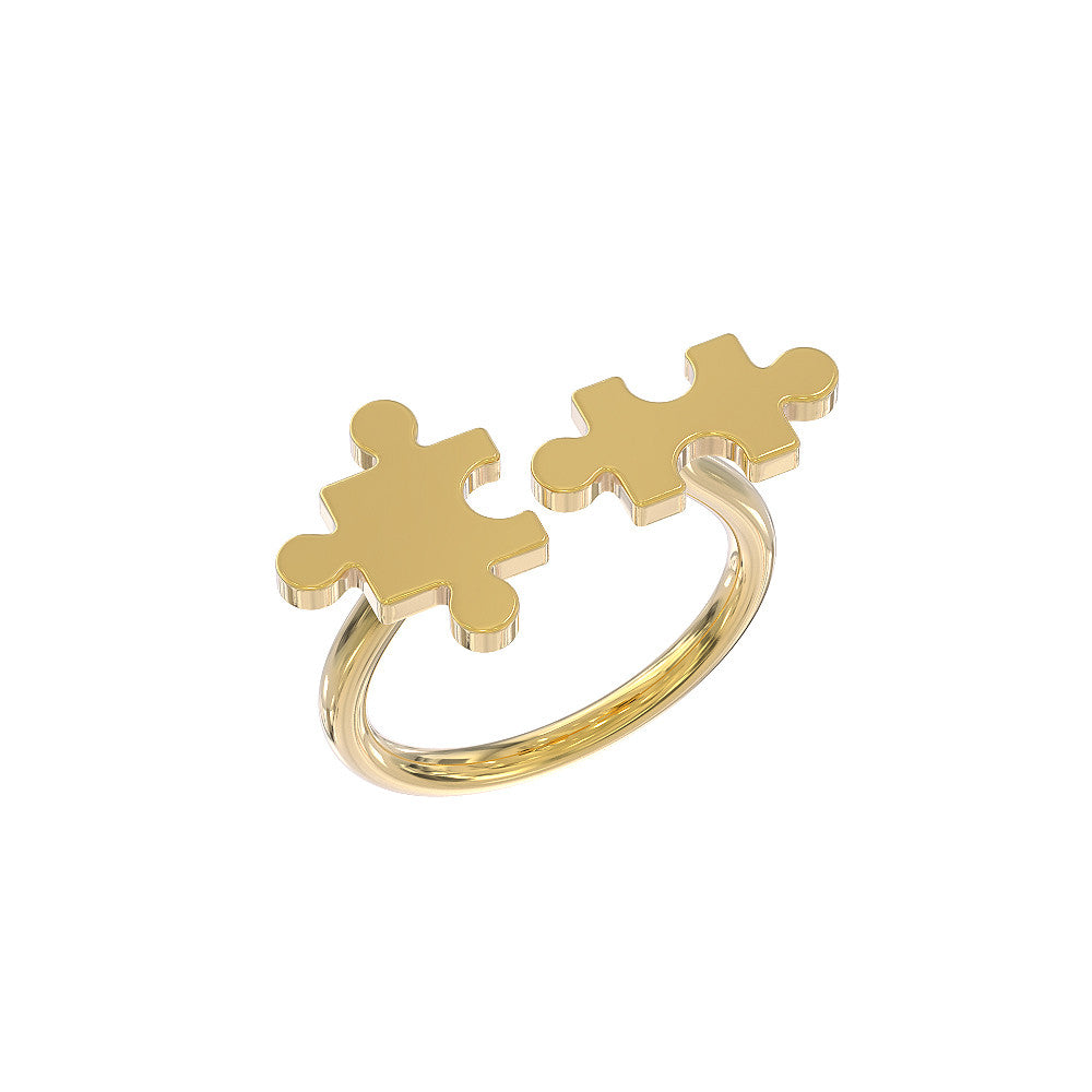 Autism puzzle clearance ring