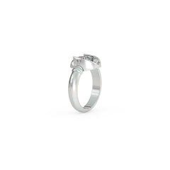 Skull Birthstone Ring