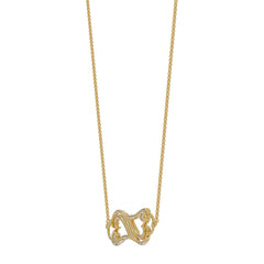 Two Hearts Connected Necklace
