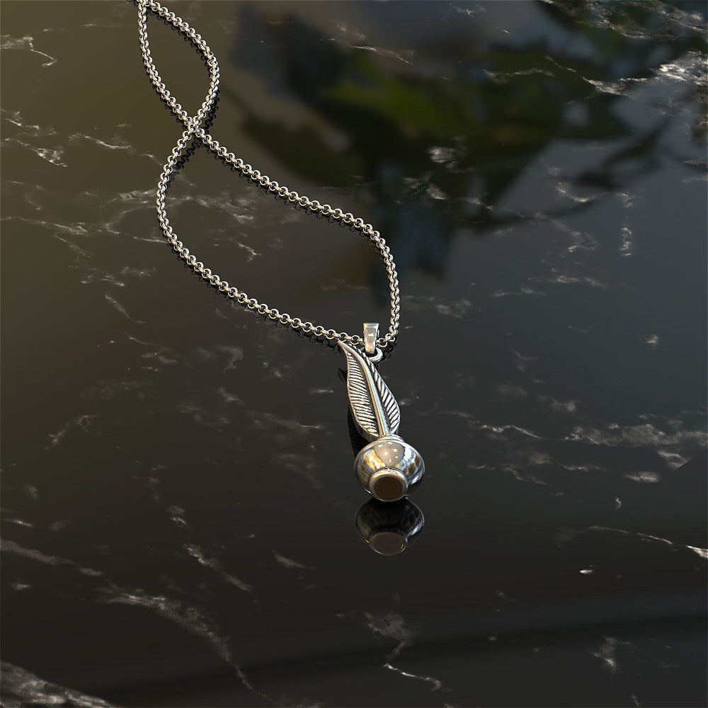 Quill Pen and Ink Bottle Necklace – ShineOn