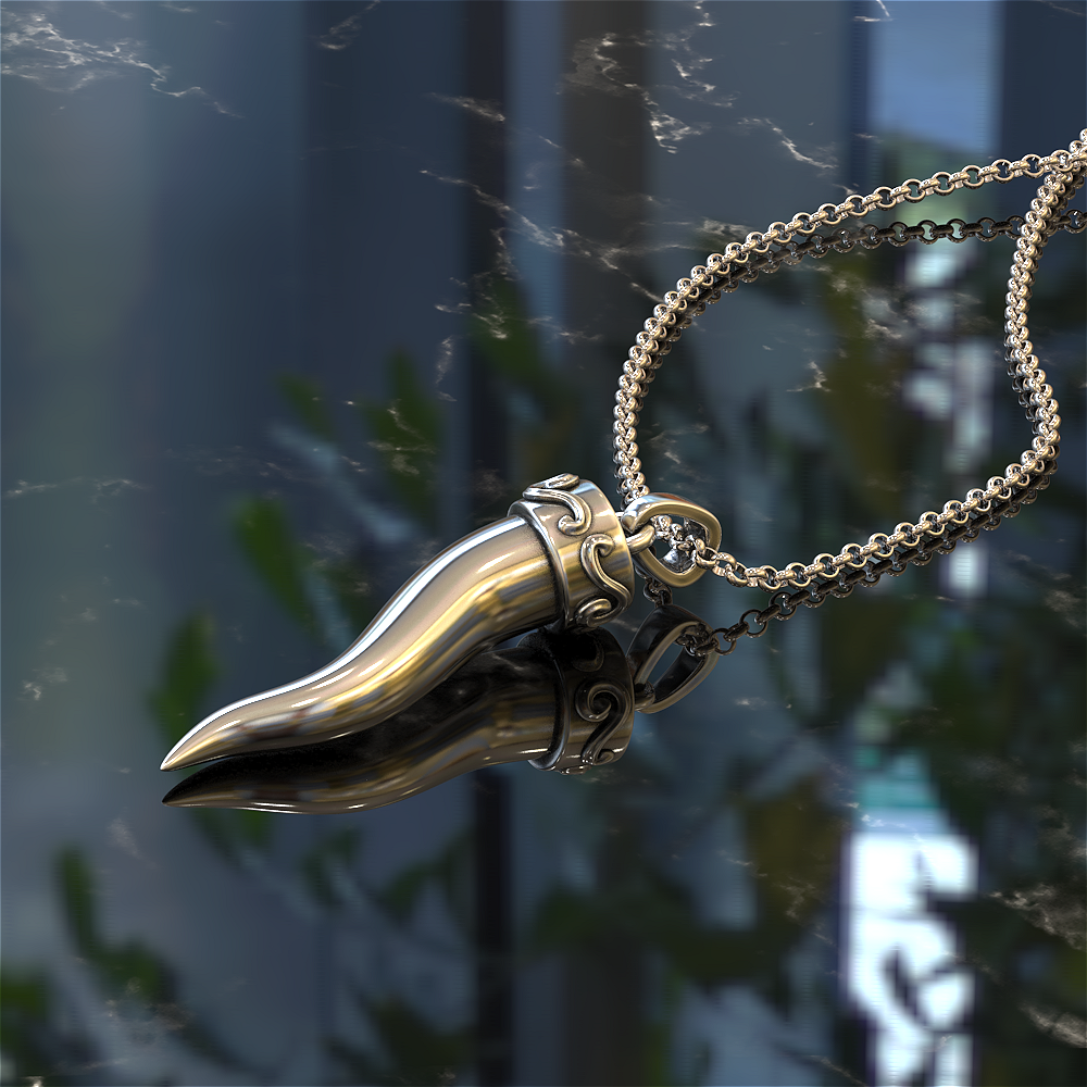 Italian Horn Necklace Pendants Men's Italian Horn Necklace Gold